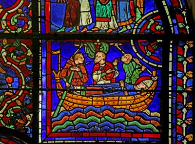 Szene aus dem Leben des heiligen Martin, Kathedrale von Chartres von French School